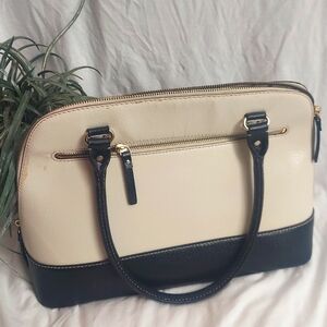 Kate Spade Black and Cream Large Satchel Bag